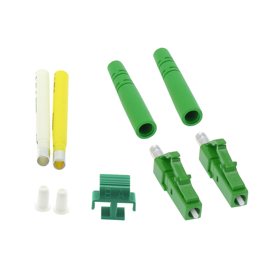 LC/APC Singlemode Duplex Connector 2mm (100pack) LC/APC Singlemode Duplex Connector 2mm (100pack)